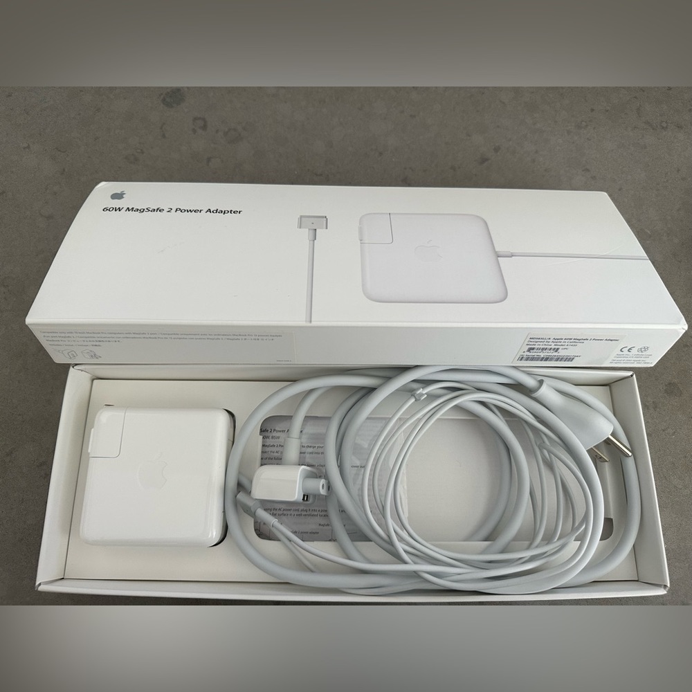 Set of 2 Authentic Apple 60W MagSafe 2 Power Adapters for MacBook Pro